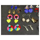 Assorted Fashion Earrings Lot - Various Styles and Colors
