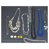 Assorted Jewelry Lot - Necklaces, Bracelets, Earrings