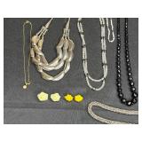 Assorted Jewelry Lot - Necklaces, Bracelets, Earrings