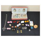 Assorted Jewelry Lot with Velvet Case