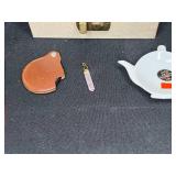 Lot of Jewelry, Decorative Boxes, Porcelain Teabag Caddy and Memorabilia