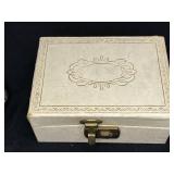 Lot of Jewelry, Decorative Boxes, Porcelain Teabag Caddy and Memorabilia
