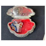 Lot of Jewelry, Decorative Boxes, Porcelain Teabag Caddy and Memorabilia