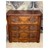 Antique Wooden Dresser with Intricate Carvings