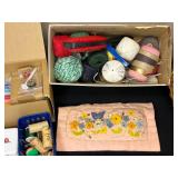 Assorted Sewing and Craft Supplies Lot