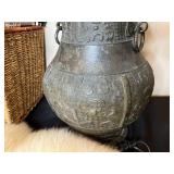 Home Decor Lot: Lamp, Lambskin Rug, and Assorted Books