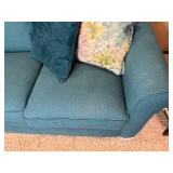 La-Z-Boy Teal Sofa with Cushions