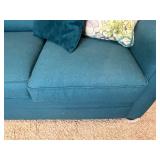 La-Z-Boy Teal Sofa with Cushions
