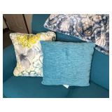 La-Z-Boy Teal Sofa with Cushions