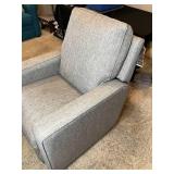 True Innovations Fabric Swivel Glider Recliner