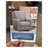 True Innovations Fabric Swivel Glider Recliner