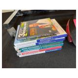 Adjustable Side Table with Exercise Mat and Fitness DVDs Collection