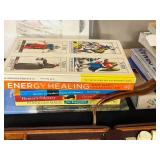 Mixed Lot: Books, Art, and Backgammon Set