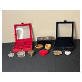Assorted Jewelry and Trinket Boxes Collection