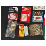 Mixed Household Lot - Playing Cards, Command Strips, Vacuum Cleaner Bags, and More