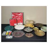 Assorted Decorative Plates, Bowls, and Serving Pieces Lot