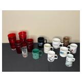 Collection of Various Mugs and Glasses