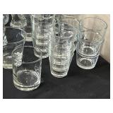 Lot of Assorted Glassware Including Goblets and Tumblers - 18 Pieces