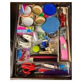 Assorted Kitchen and Office Supplies Lot - "Junk Drawer"