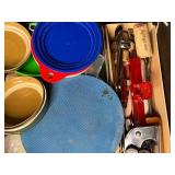 Assorted Kitchen and Office Supplies Lot - "Junk Drawer"