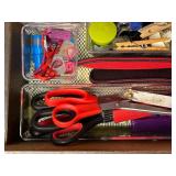 Assorted Kitchen and Office Supplies Lot - "Junk Drawer"