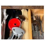 Lot of Assorted Kitchen Utensils and Flatware