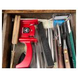 Assorted Knives and Sharpening Tools