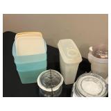 Assorted Kitchenware Lot - Bottles, Jars, Containers, and More