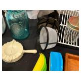 Assorted Kitchenware Lot - Bottles, Jars, Containers, and More