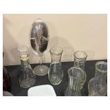 Collection of Antique and Modern Vases with Decorative Bowl and Teapot