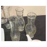 Collection of Antique and Modern Vases with Decorative Bowl and Teapot