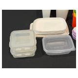 Lot of Various Plastic Storage Containers with Lids