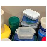Lot of Various Plastic Storage Containers with Lids