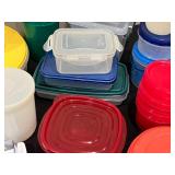 Lot of Various Plastic Storage Containers with Lids