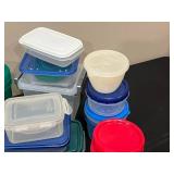 Lot of Various Plastic Storage Containers with Lids