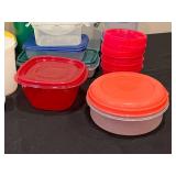 Lot of Various Plastic Storage Containers with Lids
