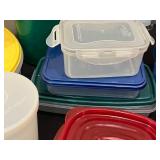 Lot of Various Plastic Storage Containers with Lids