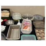 Large Lot of Various Kitchen Supplies and Bakeware