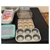 Large Lot of Various Kitchen Supplies and Bakeware