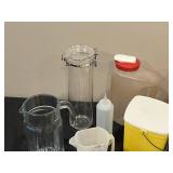 Assorted Plastic and Glass Storage Containers