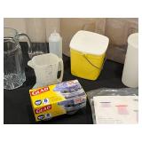 Assorted Plastic and Glass Storage Containers