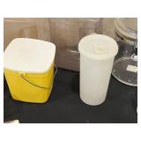 Assorted Plastic and Glass Storage Containers