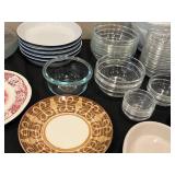 Assorted Lot of Dishes, Bowls, and Glassware
