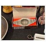 Assorted Kitchen Items Lot with Utensils, Teapot, and Pan