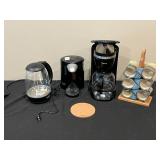 Lot of Kitchen Appliances & Ceramic Spice Rack