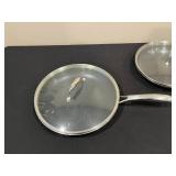 HexClad Hybrid Cookware 3-Piece Set with Glass Lids