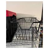Metal Wire Storage Baskets with InstaCrate and Metal Shelving Unit