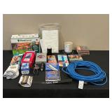 Assorted Household and Tools Lot with FoodSaver, CDs, and DVDs