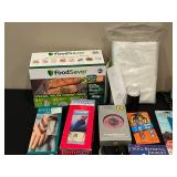 Assorted Household and Tools Lot with FoodSaver, CDs, and DVDs