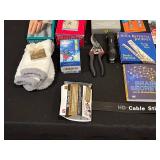 Assorted Household and Tools Lot with FoodSaver, CDs, and DVDs